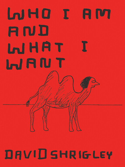 Title details for Who I Am and What I Want by David Shrigley - Available